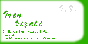 iren vizeli business card